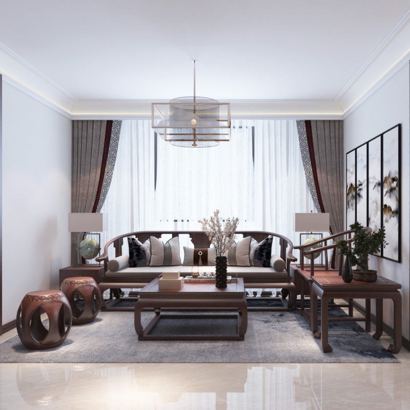 新中式，儒雅禅意高级，感受古典雅致，谱写山水墨韵的东方意韵