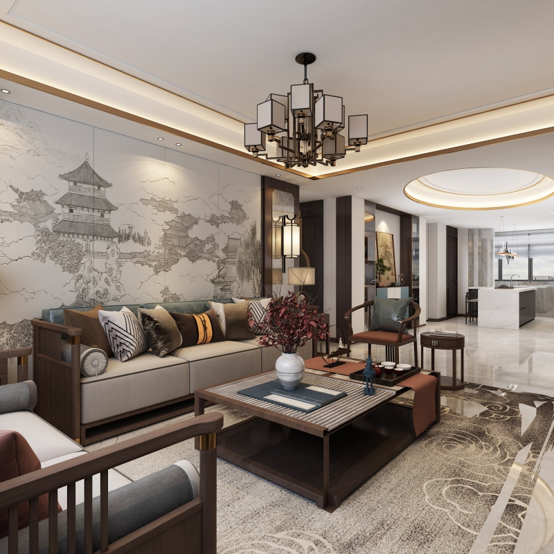 首发｜170㎡恒大书院中式雅奢，不爱极简爱奢华！