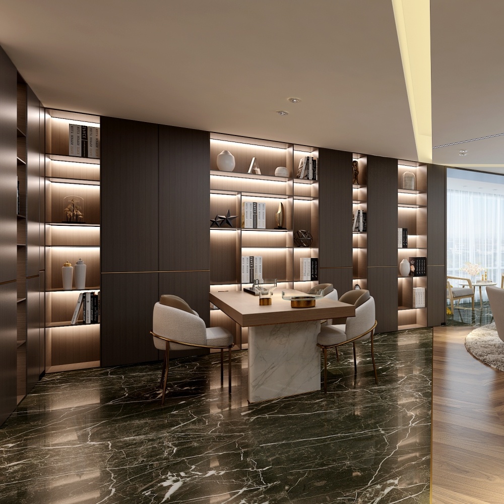 360m²现代轻奢风，特别是客厅氛围绝了！